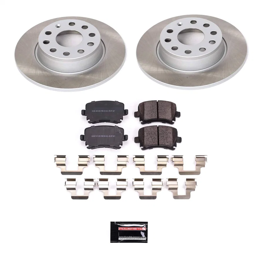 Rear SEMI-COATED ROTOR KIT for Volkswagen Golf