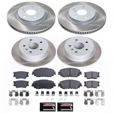Front and Rear SEMI-COATED ROTOR KIT image 1