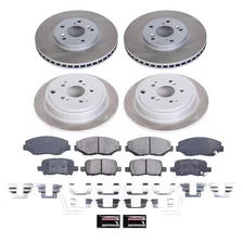 Front and Rear SEMI-COATED ROTOR KIT for Honda Pilot image 1