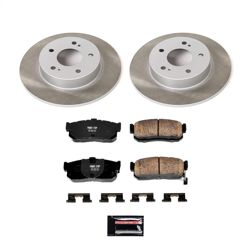 Rear SEMI-COATED ROTOR KIT