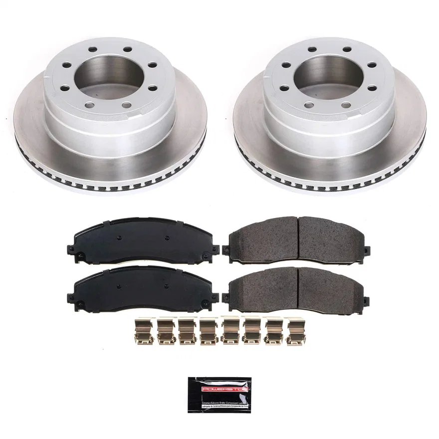 Rear SEMI-COATED ROTOR KIT for Ford F-350 Super Duty