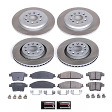 Front and Rear SEMI-COATED ROTOR KIT image 1