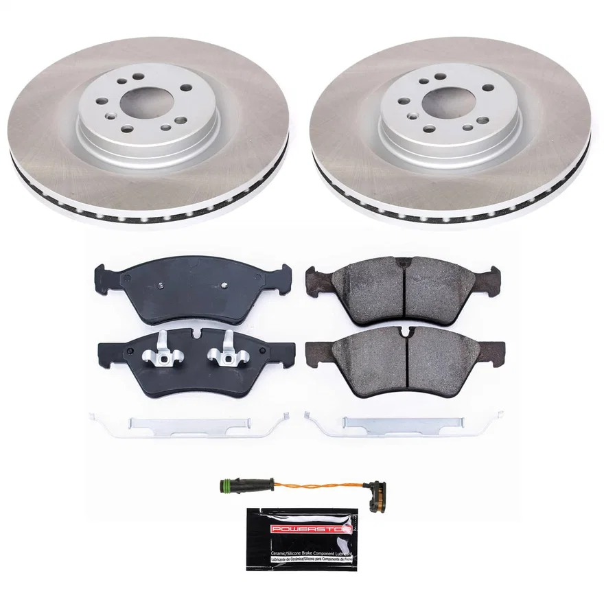 Front SEMI-COATED ROTOR KIT for Mercedes-Benz