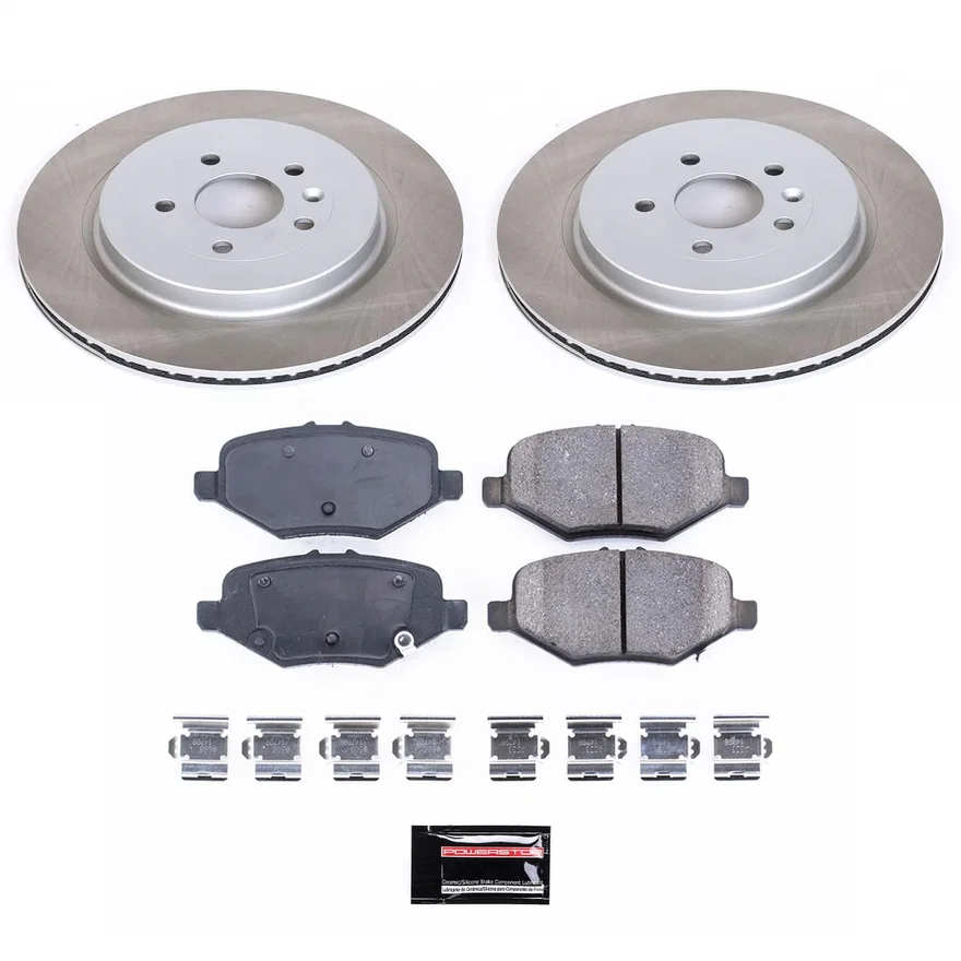 Rear SEMI-COATED ROTOR KIT for Ford