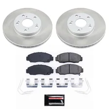 Front SEMI-COATED ROTOR KIT for Honda Civic image 1