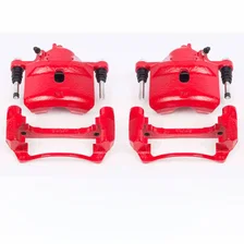 Front RED CALIPER PAIR W/BRKT for Honda Accord image 2