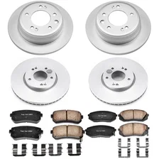 Front and Rear Z17 COATED BRAKE KIT for Kia Sportage image 2