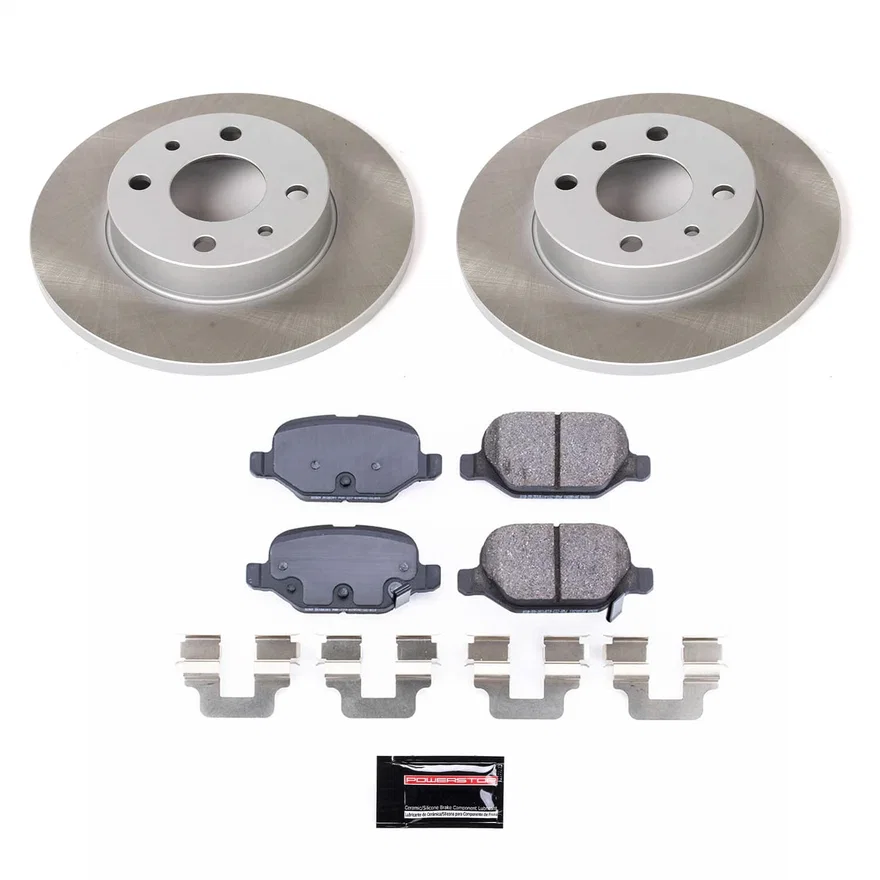 Rear SEMI-COATED ROTOR KIT for Fiat 500