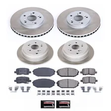 Front and Rear SEMI-COATED ROTOR KIT for Honda Odyssey image 1