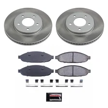 Front SEMI-COATED ROTOR KIT for Chrysler Pacifica image 1