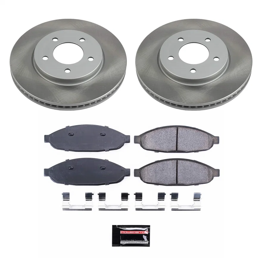 Front SEMI-COATED ROTOR KIT for Chrysler Pacifica