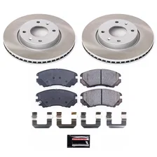 Front SEMI-COATED ROTOR KIT image 1
