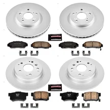 Front and Rear Z17 COATED BRAKE KIT for Acura TL image 2