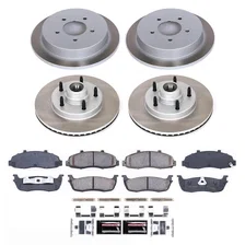 Front and Rear SEMI-COATED ROTOR KIT for Ford F-150 image 1
