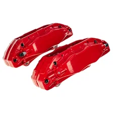 Front RED CALIPER PAIR W/O BRKT for Acura TL image 6