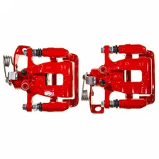 Rear RED CALIPER PAIR W/BRKT for Kia Rio image 4