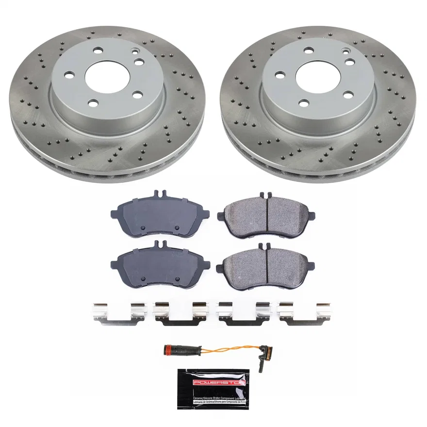 Front SEMI-COATED ROTOR KIT for Mercedes-Benz