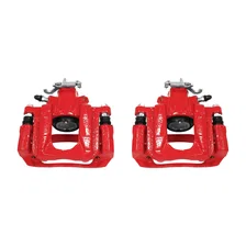 Rear RED CALIPER PAIR W/BRKT image 2
