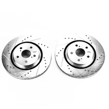 Front DRILLEDSLOTTED ROTOR PAIR image 2