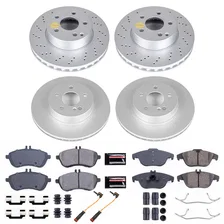 Front and Rear Z17 COATED BRAKE KIT for Mercedes-Benz C250 image 2