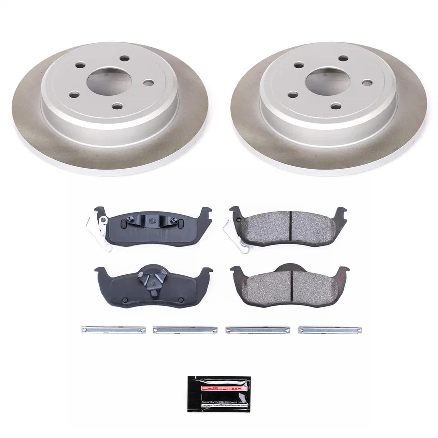 Rear SEMI-COATED ROTOR KIT for Jeep