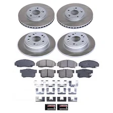 Front and Rear SEMI-COATED ROTOR KIT for Acura TL image 1