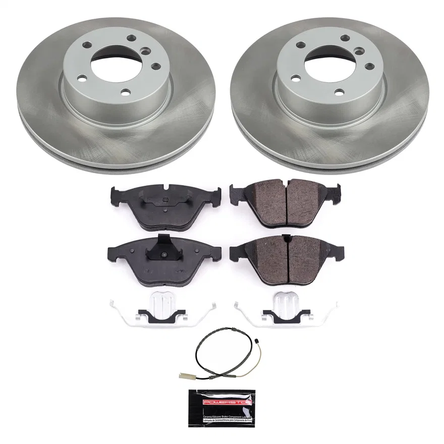 Front SEMI-COATED ROTOR KIT for BMW
