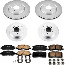 Front and Rear Z17 COATED BRAKE KIT for Mitsubishi Outlander image 2