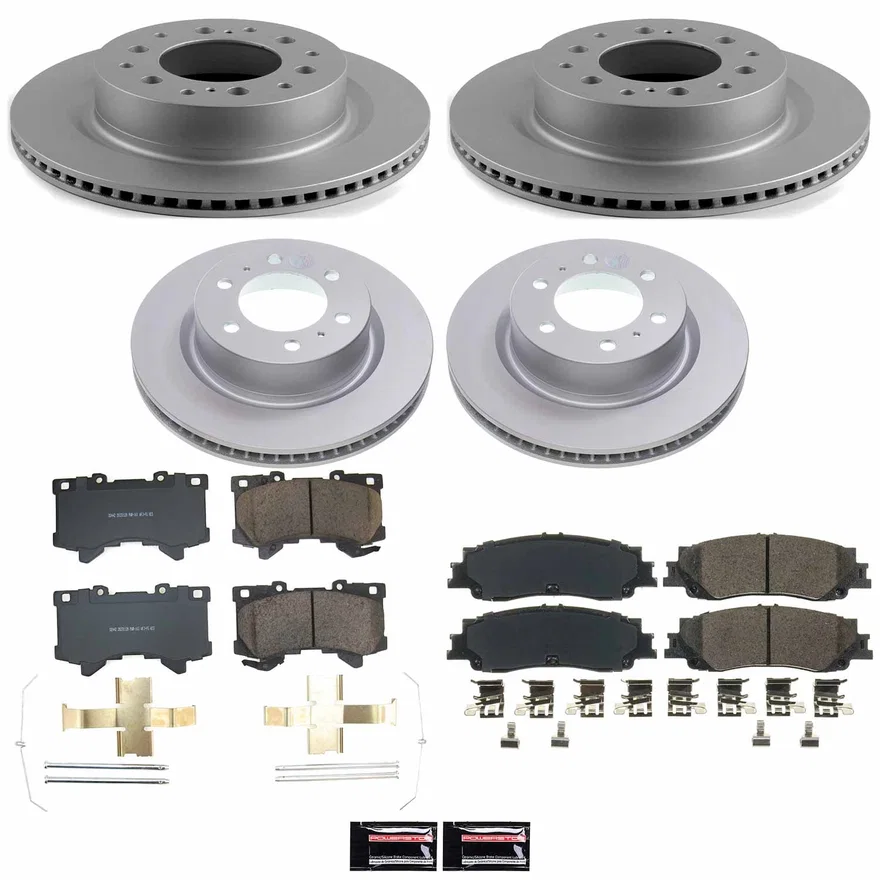 Front and Rear Z17 COATED BRAKE KIT for Toyota Tacoma