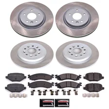 Front and Rear SEMI-COATED ROTOR KIT for Ford Taurus image 1