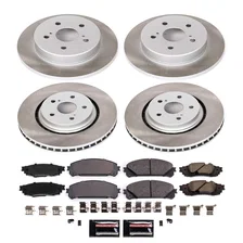 Front and Rear SEMI-COATED ROTOR KIT for Toyota image 1