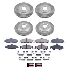 Front and Rear SEMI-COATED ROTOR KIT image 1