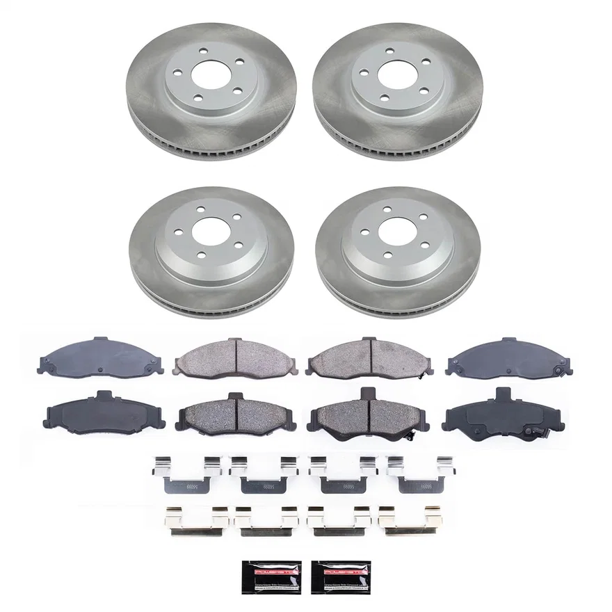 Front and Rear SEMI-COATED ROTOR KIT