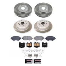 Front and Rear SEMI-COATED ROTOR KIT for Lexus image 1