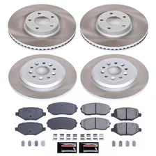 Front and Rear SEMI-COATED ROTOR KIT image 1
