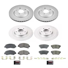Front and Rear Z17 COATED BRAKE KIT for Mitsubishi Eclipse Cross image 2