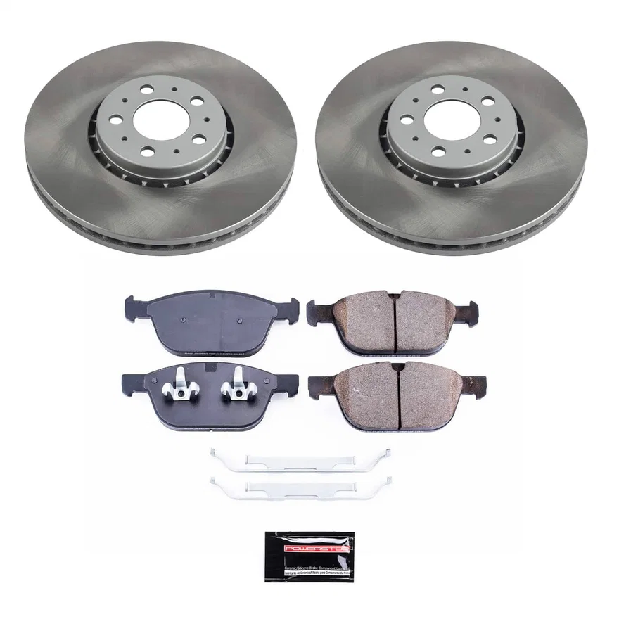 Front SEMI-COATED ROTOR KIT for Volvo XC90