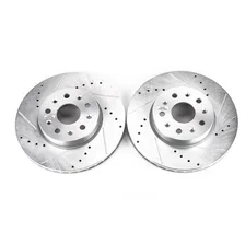 Front DRILLEDSLOTTED ROTOR PAIR image 2