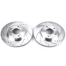 Front DRILLEDSLOTTED ROTOR PAIR image 2
