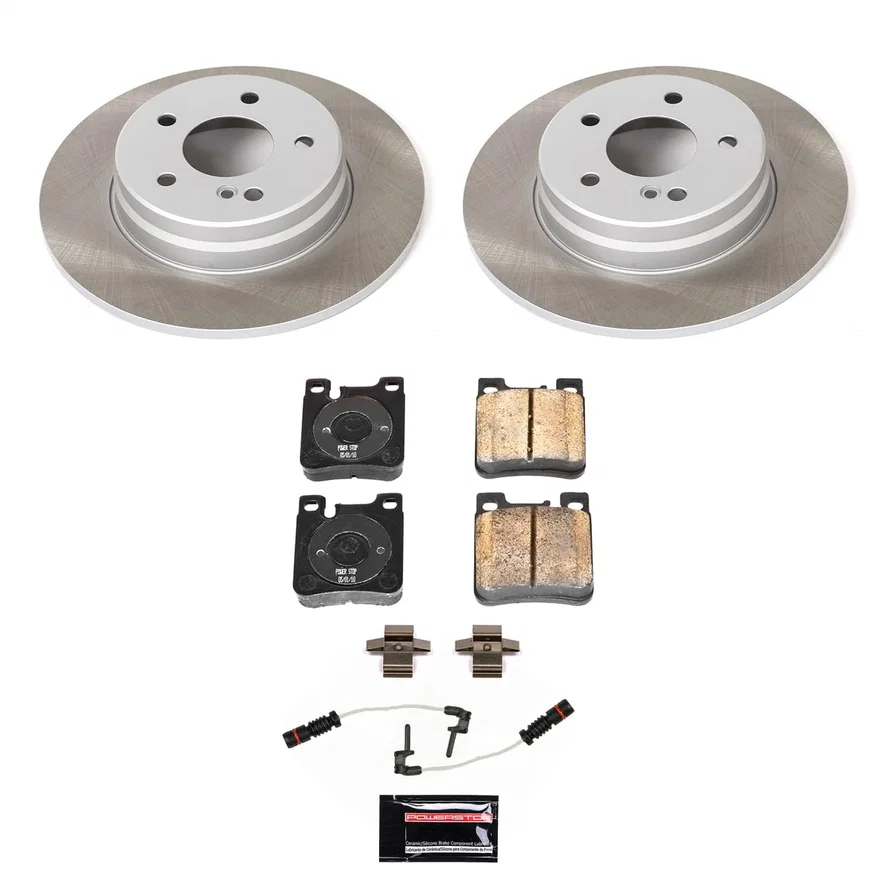 Rear SEMI-COATED ROTOR KIT for Mercedes-Benz