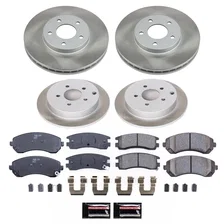 Front and Rear SEMI-COATED ROTOR KIT image 1