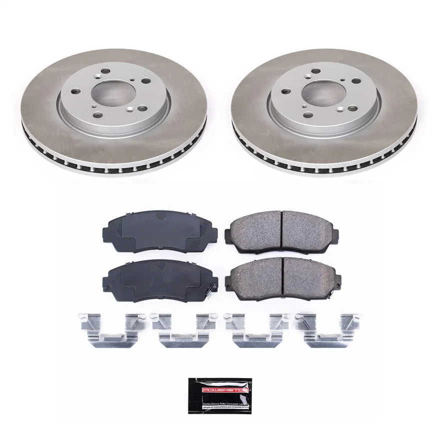 Front SEMI-COATED ROTOR KIT for Honda Odyssey