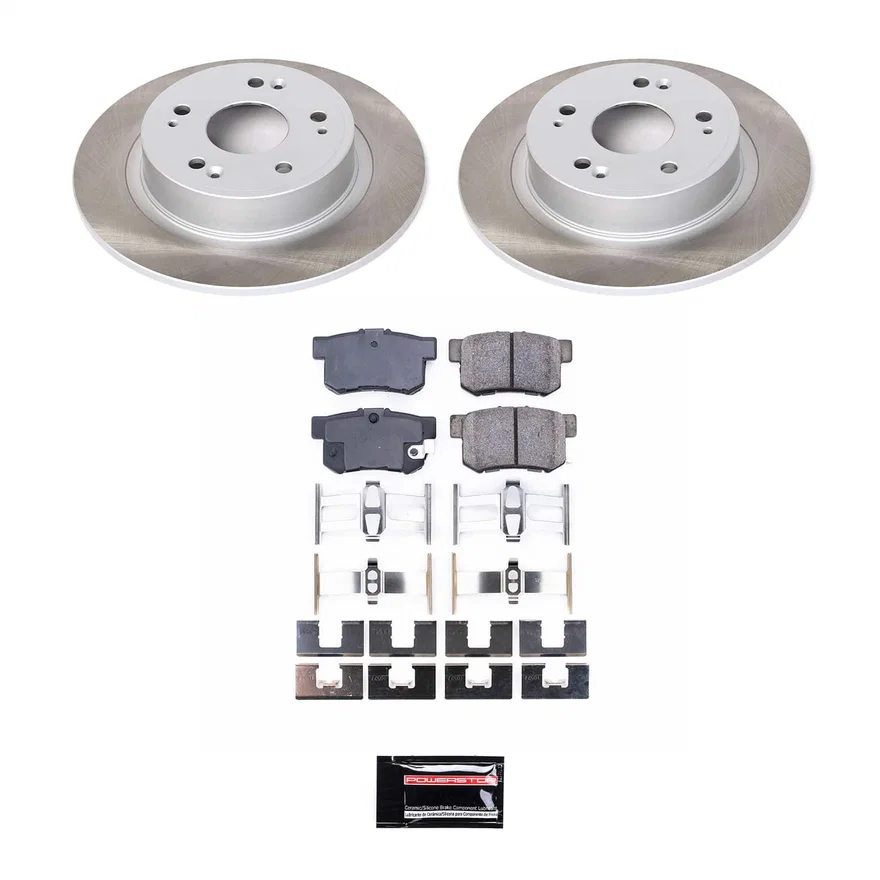 Rear SEMI-COATED ROTOR KIT for Honda Accord