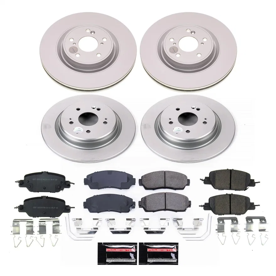 Front and Rear Z17 COATED BRAKE KIT for Honda CR-V