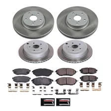 Front and Rear SEMI-COATED ROTOR KIT for Subaru image 1