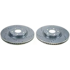 Rear DRILLEDSLOTTED ROTOR PAIR for Chevrolet Corvette image 2