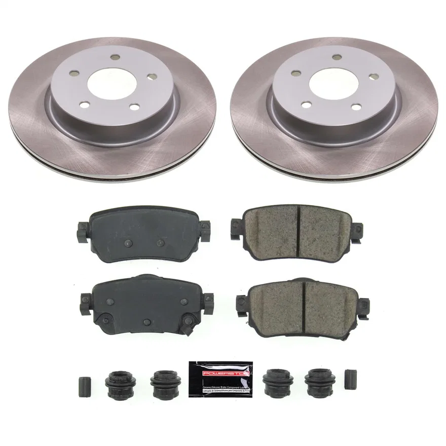 Rear SEMI-COATED ROTOR KIT for Nissan