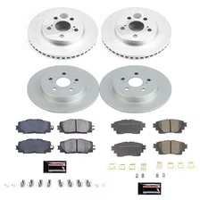 Front and Rear Z17 COATED BRAKE KIT for Toyota Corolla image 2