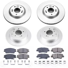 Front and Rear Z17 COATED BRAKE KIT for Kia Sportage image 2