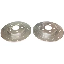 Rear DRILLEDSLOTTED ROTOR PAIR image 2